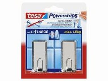 Powerstrips® Haken Large Classic chrom