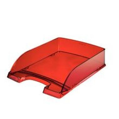 Briefkörbe Plus dunkelrot transparent