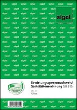 Bewirtungsspesennachweis / Gaststättenrechnung A5
