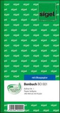 Bonbücher, 360 Abrisse, Kellner-Nr. 1-5, Größe: 105 x 200 mm 2 x 60