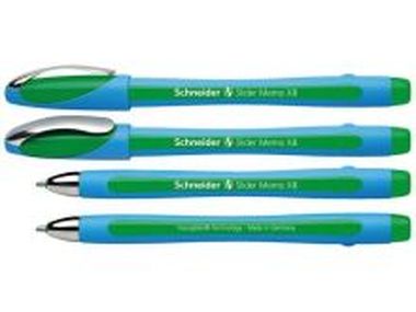 Kugelschreiber SLIDER memo XB grün
