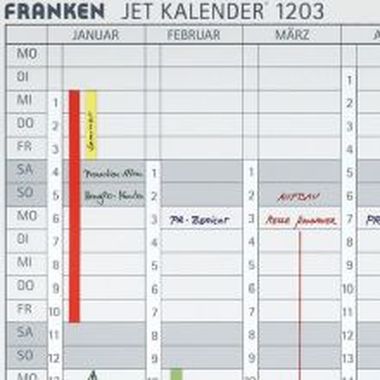 Jet Kalender® 1203, Großformat 19,1 x 69,5 cm