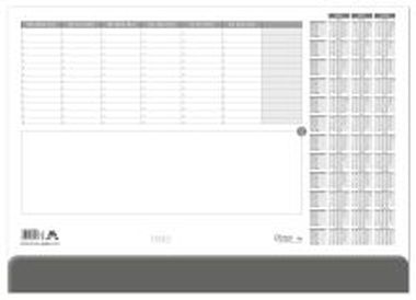 Papier-Schreibunterlage TIMO silbergrau