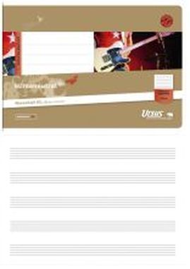 Notenhefte Größe: A5 quer Lineatur mit 6 Zeilen ohne Hilfslinien