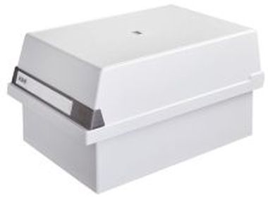 Karteikästen für ca. 1300 Karteikarten incl. 2 Stüztplatten + Sichtreiter A5 que