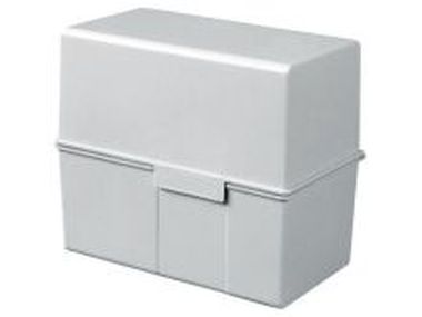 Karteiboxen für ca. 300 Karten A7 quer, Größe: 121x74x101 mm lichtgrau