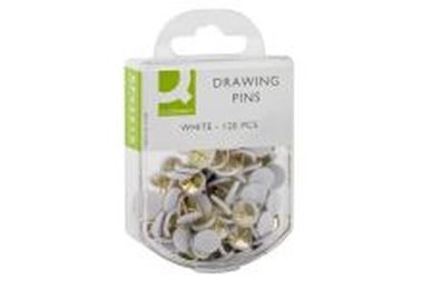 Reißnägel kunststoffüberzogen, weiß