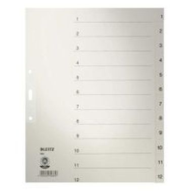 Zahlenregister aus Papier A4 12 Blatt, Tabe 1-12