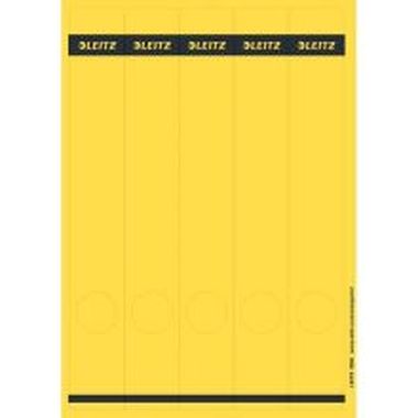 PC-beschriftbare Rückenschilder schmal, lang mit Loch 39 x 285 mm, gelb