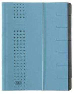 Ordnungsmappen chic mit 7 Fächern blau