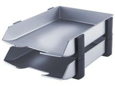 Silber Edition Briefkorbset für A4 277x350x175 mm