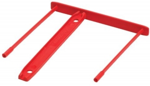 Bankers Box® Archivclip - Kunststoff, rot