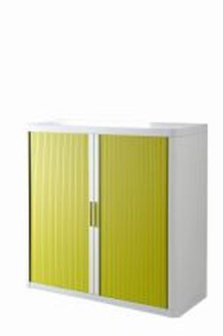 Rollladenschrank 1 m weiß/grün