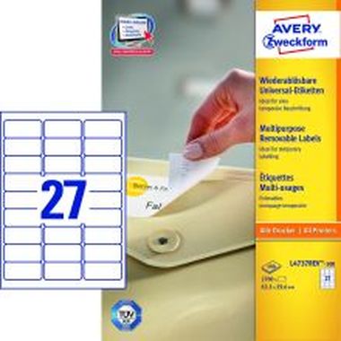 Universal-Etiketten, wiederablösbar