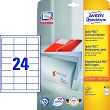 Universal-Etiketten, permanent haftend