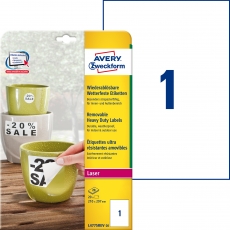 AVERY Zweckform® Folienetiketten, wiederablösbar, wetterfest