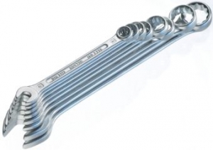 Ringmaulschlüsselsatz DIN 3113A - 8tlg., 9-19 mm, verchromt