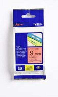 TZ-Schriftbandkassette 421, 9 mm x 8 m, laminiert rot auf schwarz