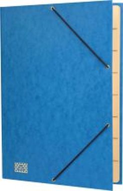 Gummizugmappe 35x25cm blau