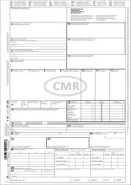CMR-Frachtbriefe für internationalen Straßengüterverkehr. A4