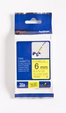 TZ-Schriftbandkassetten 12 mm x 8 m, laminiert gelb auf schwarz