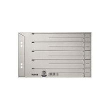 Trennblätter Lochung hinterklebt A5 quer grau