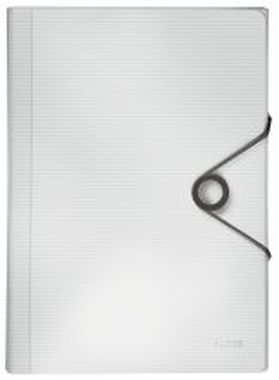 4579 Fächermappe Solid - A4, 6 Fächer, PP, weiß