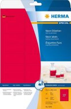 Herma SuperPrint Neonetiketten 5045 neon-rot