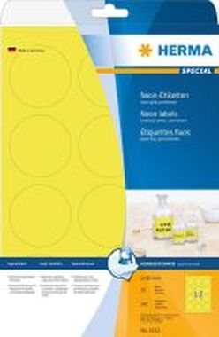 Herma SuperPrint Neonetiketten 5152 neon-gelb