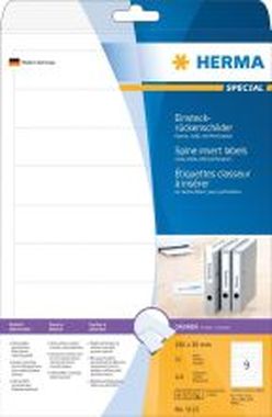 Herma Einsteck-Rückenschilder 5122 weiß