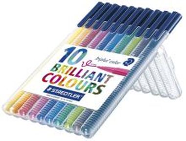 Fasermaler triplus® color 323 STAEDLER-Aufstellbox mit 10 verschiedenen Farben