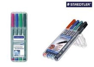 Universalstift Lumocolor® , non-permanent  Box mit 4 Farben