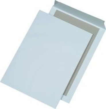 Papprückwandtaschen im Sparpack ohne Fenster B4 120 g/qm, weiß