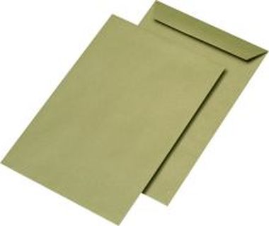 Versandtaschen C4 ohne Fenster gummiert, braun, 250 Stück