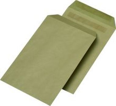 Versandtaschen C5 ohne Fenster selbstklebend 90 g/qm, braun, 500 Stück