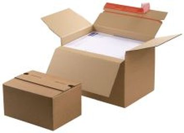 Blitzbodenkarton - 238x170x60-130 mm, sk, braun, höhenvariabel