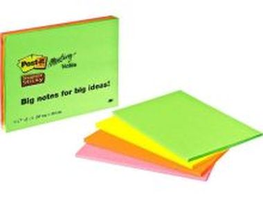 Meeting Notes Neon 200 x 149 mm Neonfarben (sortiert)