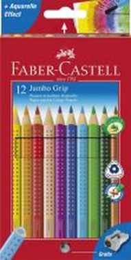 Farbstifte Jumbo GRIP Etuis mit verschiedenen Farben 12 Farben + Spitzer