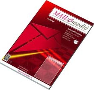 Versandtaschen B4 ohne Fenster haftklebend weiß, 10 Stück