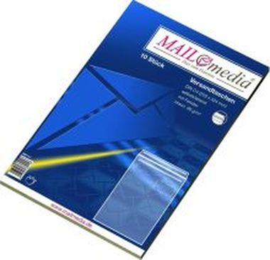 Versandtaschen C4 mit Fenster selbstklebend braun, Packung mit 10 Stück