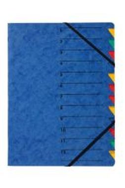 Ordnungsmappen EASY mit 12 Fächern blau