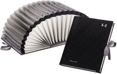 Vorordner  A-Z, deutsches Alphabet schwarz