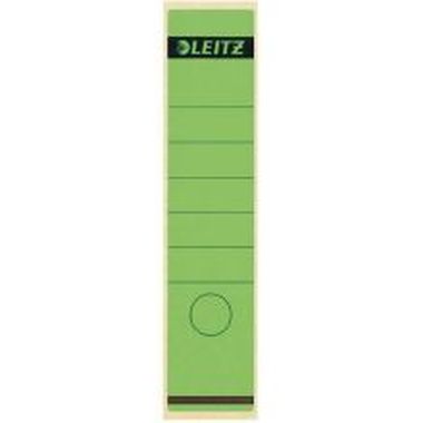 Rückenschilder breit, lang mit Loch 61 x 285 mm 100 Stück grün