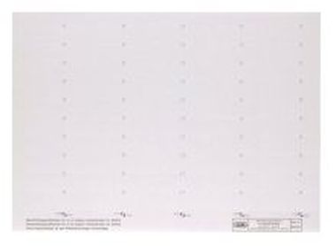 Beschriftungsschilder, 4-zeilig weiß