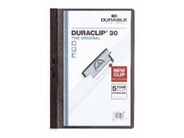 Klemm-Mappen DURACLIP® Original für bis zu 30 Blatt A4, Größe: 220x307 mm schwar