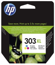HP® Inkjet-Druckerpatronen blau, rot, gelb, 600 Seiten , T6N03AE