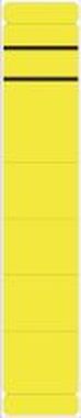 Ordner Rückenschilder kurze, schmale Schilder, 192 x 39 mm gelb