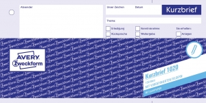 Kurzbriefe 1/3 A4