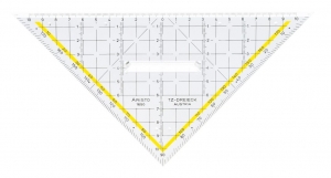 Geometrie TZ-Dreiecke mit festem Griff, Facette an der Hypotenuse 225 mm