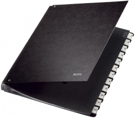 Pultordner Hartpappe 1 - 12, 12 Fächer